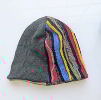 Image 2 of Upcycled Reversible Beanie Cotton Blend 26