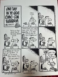 K Chronicles Original Art: Comic Con Bathroom