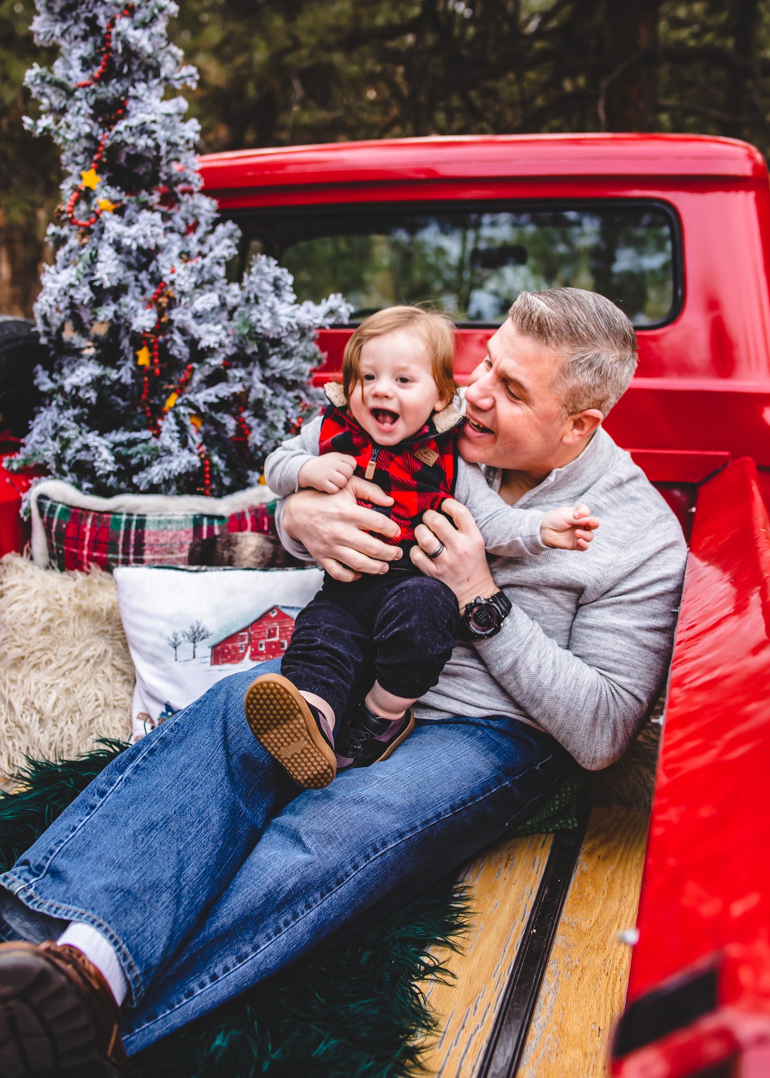 Image of Red Truck Christmas mini