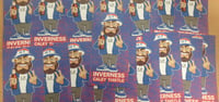 Image 1 of Pack of 25 10x5cm Inverness Caley Thistle ICT Football/Ultras Stickers.