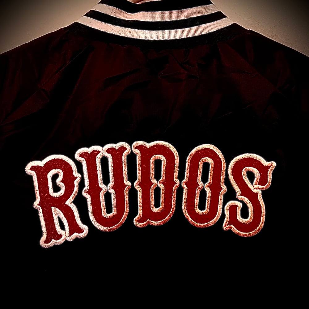 Image of Team RUDOS Embroidered Bomber Jacket (PRE-ORDER ONLY, CUSTOM MADE FOR EACH ORDER)