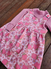 Image 5 of Retro Strawberry Pinafore Dress