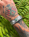 WL&A Handmade Heavy Ingot Four Arrows Sonoran Thunderbird Cuff - Size 7.5 to 8" Wrist - 134 Grams 