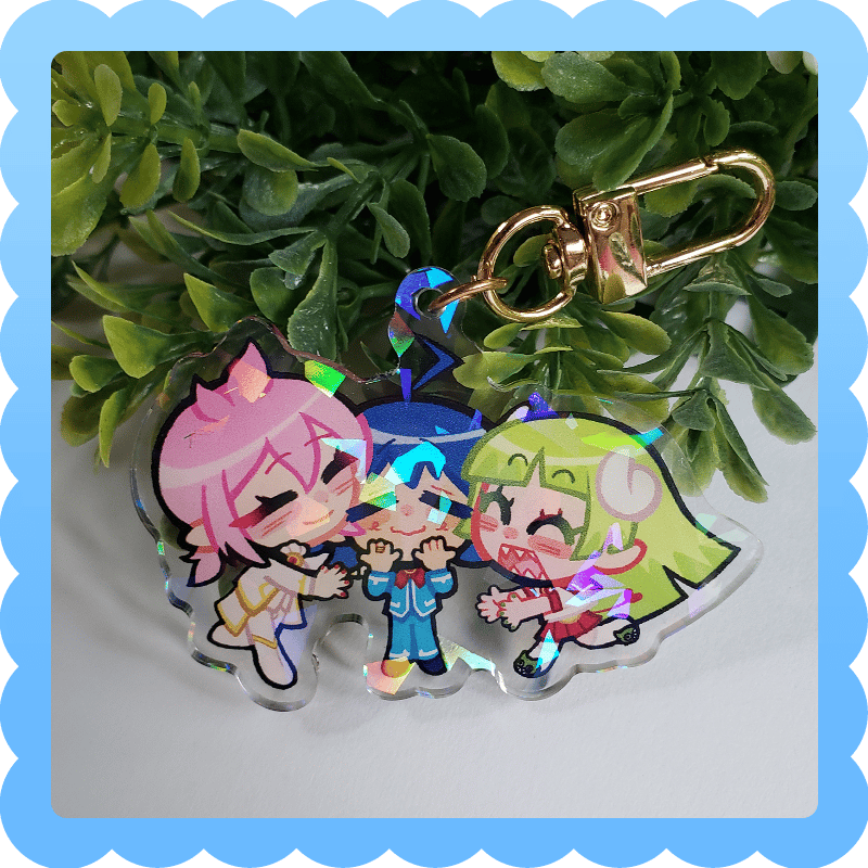 Image of wtdsik ❄️ holographic acrylic charm