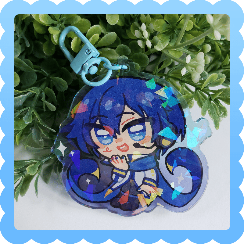 Image of kaito ❄️ holographic acrylic charm