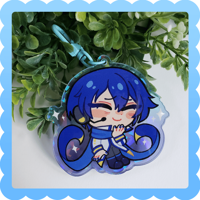 Image of kaito ❄️ holographic acrylic charm