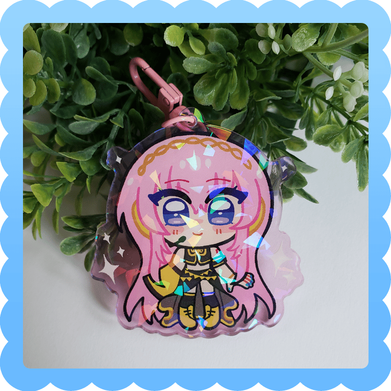 Image of megurine luka ❄️ holographic acrylic charm