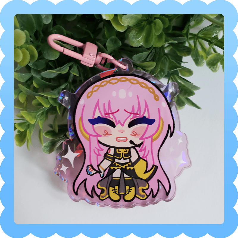 Image of megurine luka ❄️ holographic acrylic charm