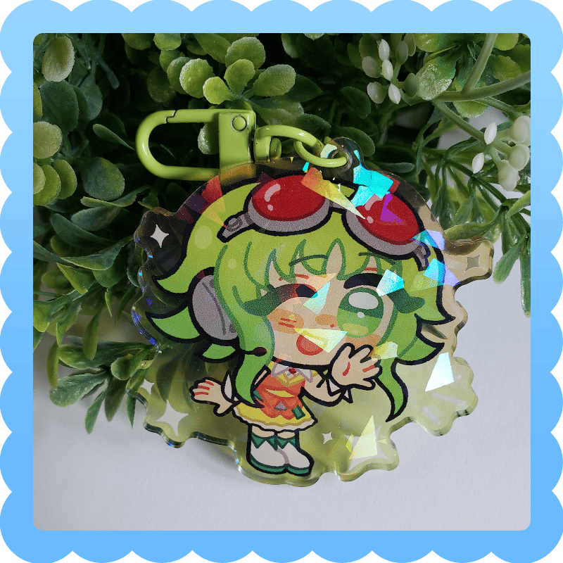 Image of gumi ❄️ holographic acrylic charm