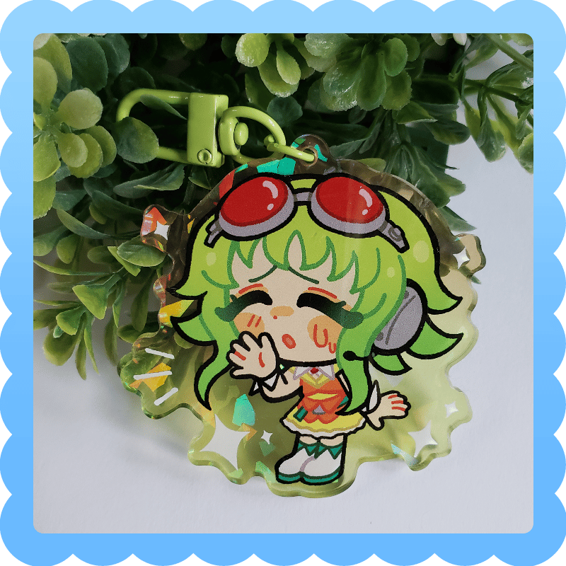 Image of gumi ❄️ holographic acrylic charm