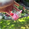 Strawberry Boba Keychain