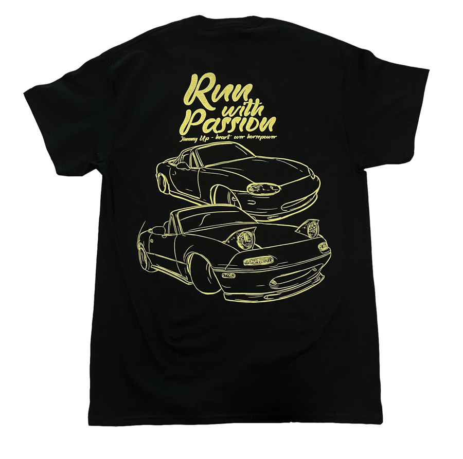 Image of NA NB Run with Passion Tee (XL/2X/5X)