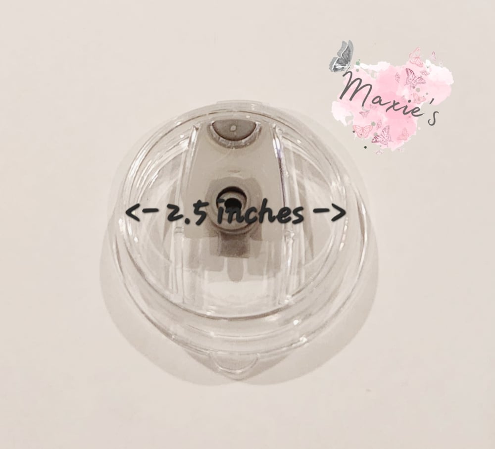 Image of Clear Plastic Spill Proof Lid for Round Glassware