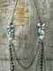 Image of Multi-Strand Dogwood Flower Long Draping Statement Necklace