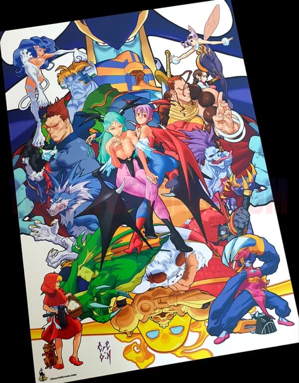 Image of DARKSTALKERS – Tribute Illustration – Collector print