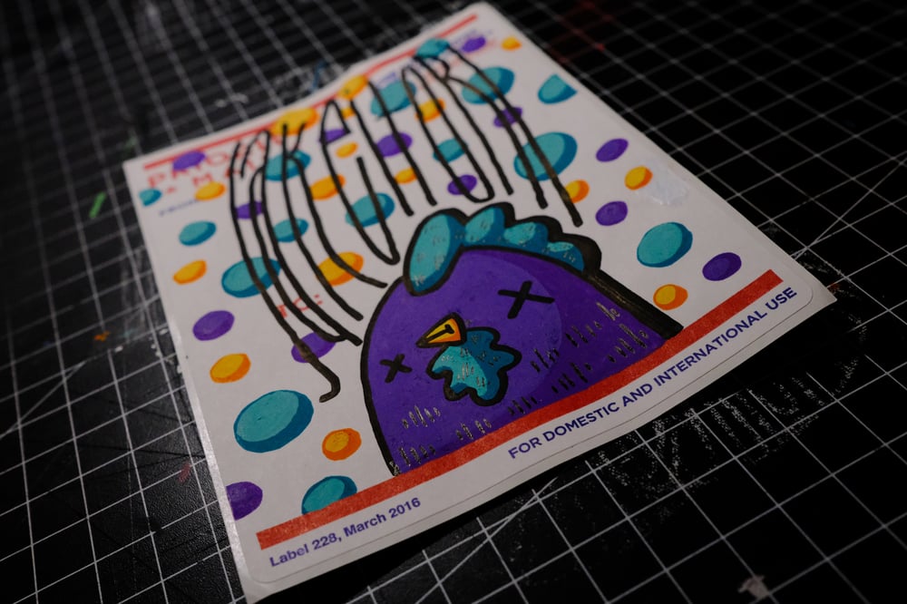 BUBBLY CHICKEN (ORIGINAL DRAWING)