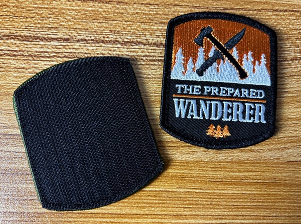 Image of Prepared Wanderer Orange & Black Velcro Backed Patch