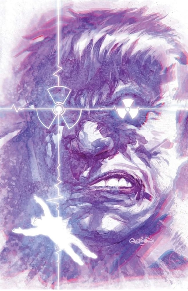 Image of PURPLE HULK #1 - 1:100 RATIO  -GLEASON VARIANT -  SIGNED WITH COA