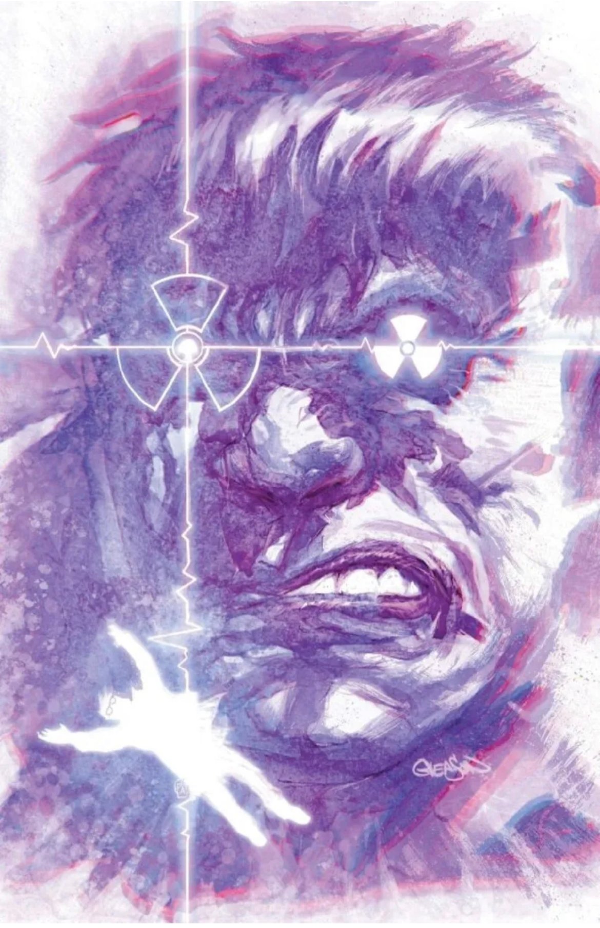 Image of PURPLE HULK #1 - 1:100 RATIO -GLEASON VARIANT - SIGNED WITH COA