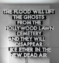 Image 1 of ROBERT MONTGOMERY ‘Oscar Night Poem (The Flood)’*, 2013