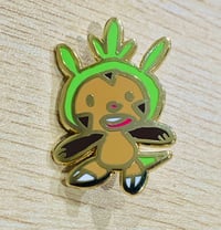 Image 1 of Derpy Chespin Enamel Pin