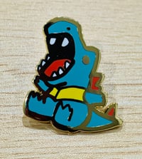 Image 1 of Derpy Totodile Enamel Pin