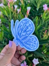 Porcelain Butterfly Waterproof Vinyl Sticker 