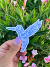 Porcelain Hummingbird Waterproof Vinyl Sticker 