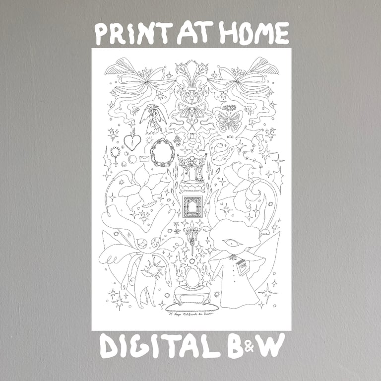 ā Mermay ā Print & color at home