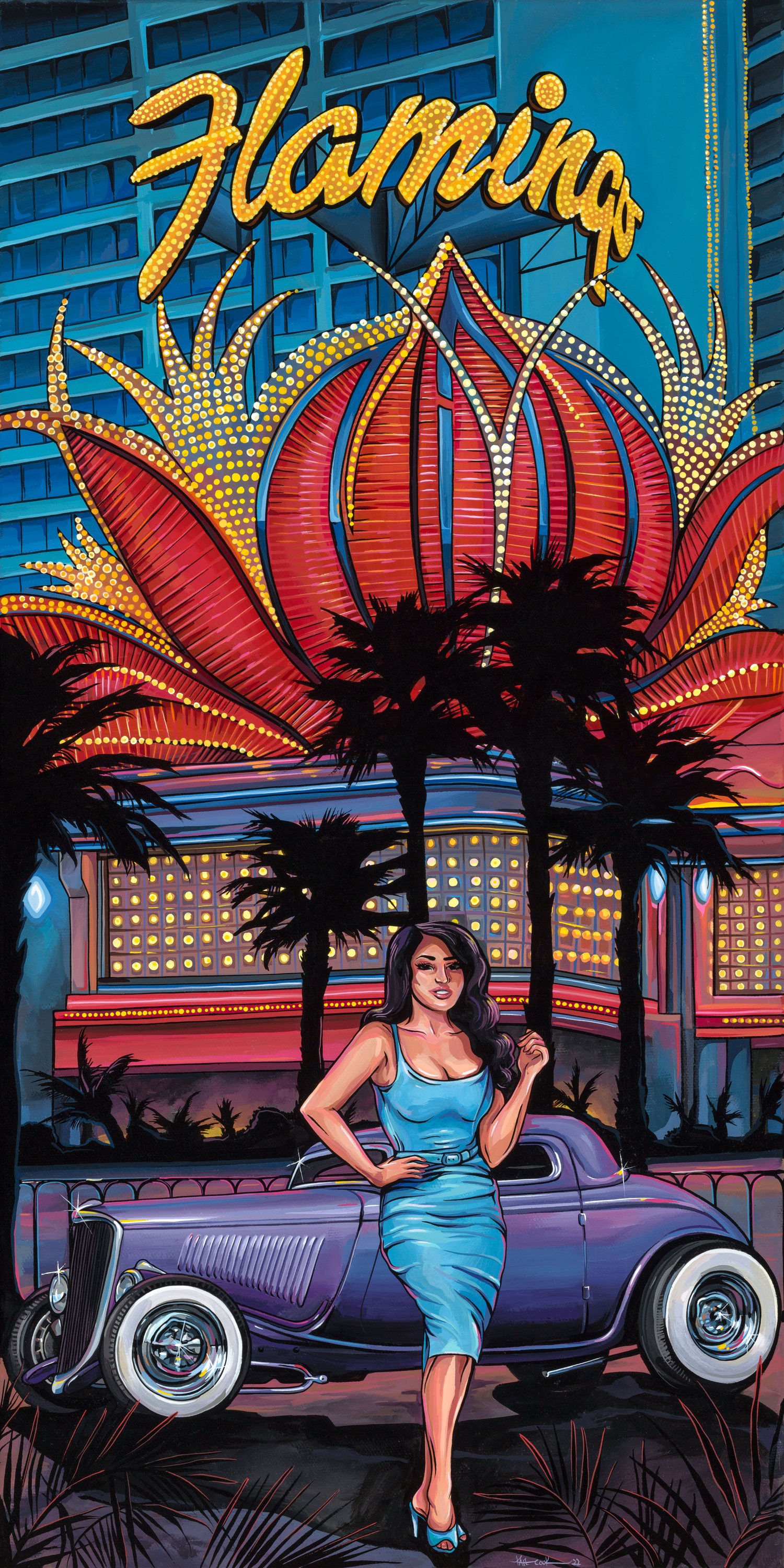 Las Vegas by Kate Cook - Original Painting