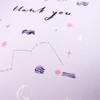 Image 3 of Cosmic Thank You Card by  Sister Paper Co.