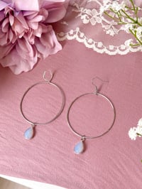 Image 3 of Simple Hoops (Silver)