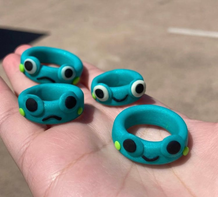 Image of Handmade Frog Ring