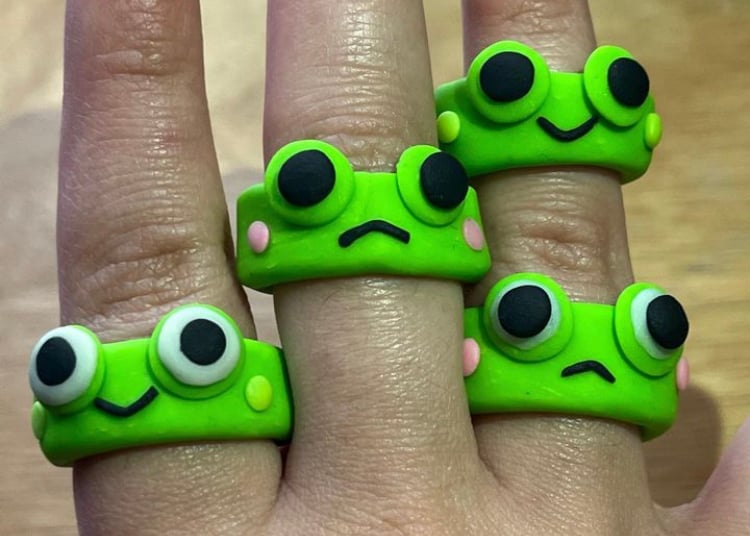 Image of Handmade Frog Ring