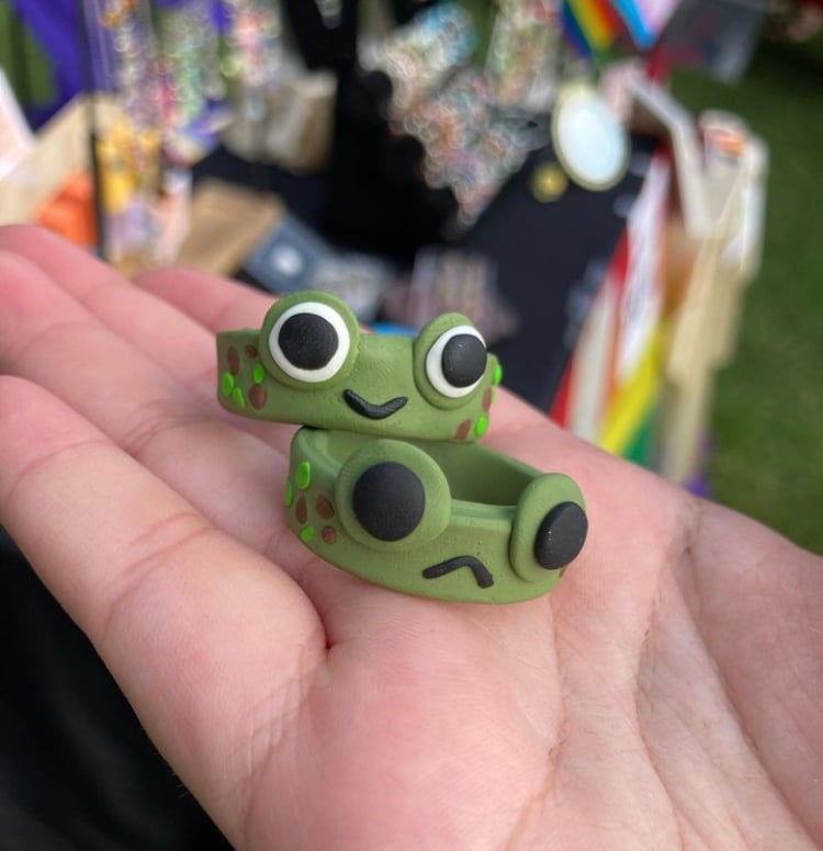 Image of Handmade Frog Ring