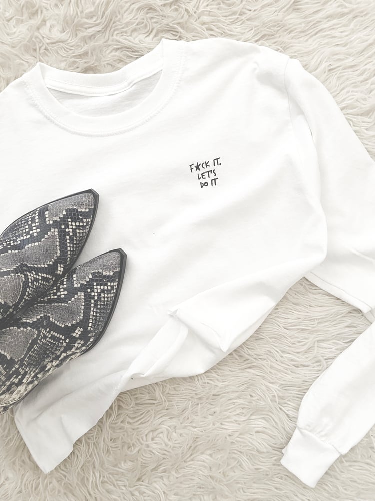 Image of F*ck It Cropped Long-sleeve