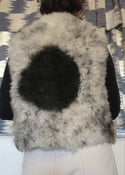 Black & Ivory Sheepskin Vest