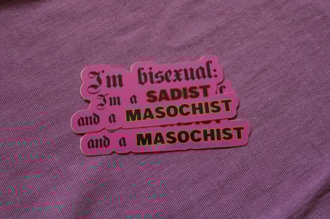 "I'm a bisexual" sticker