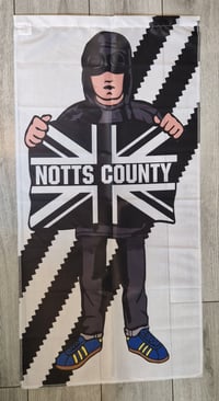 **HALF PRICE**Notts County Casual 1x0.5m Football/Ultras Flag.