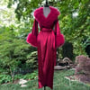 Red Wine "Cleo"  Dressing Gown 