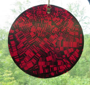 Fused Glass Red Suncatcher