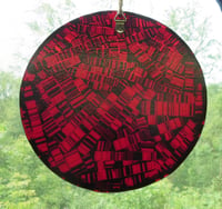 Image 2 of Fused Glass Red Suncatcher