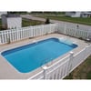 16' x 32' Rectangle Swimming Pool Kit with 48" Steel Walls 8' Deep End