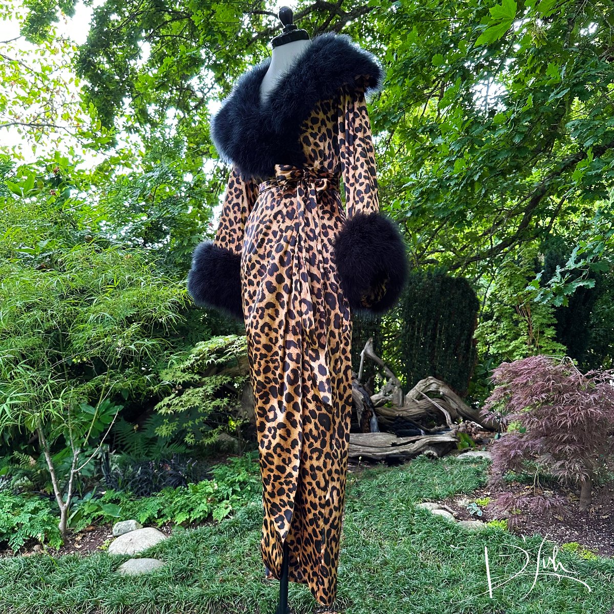 Leopard "Cleo" Dressing Gown