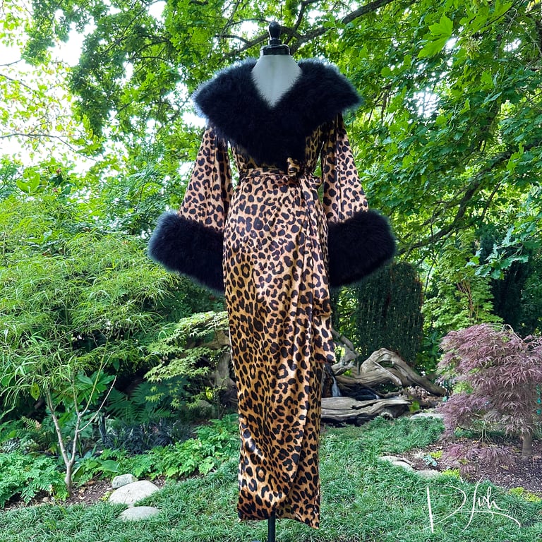 Leopard "Cleo"  Dressing Gown  Image 2
