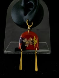 Image 3 of Pansie Drop Earrings