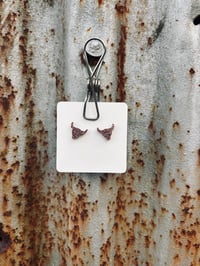 Bronze Glitter Bull Head Studs