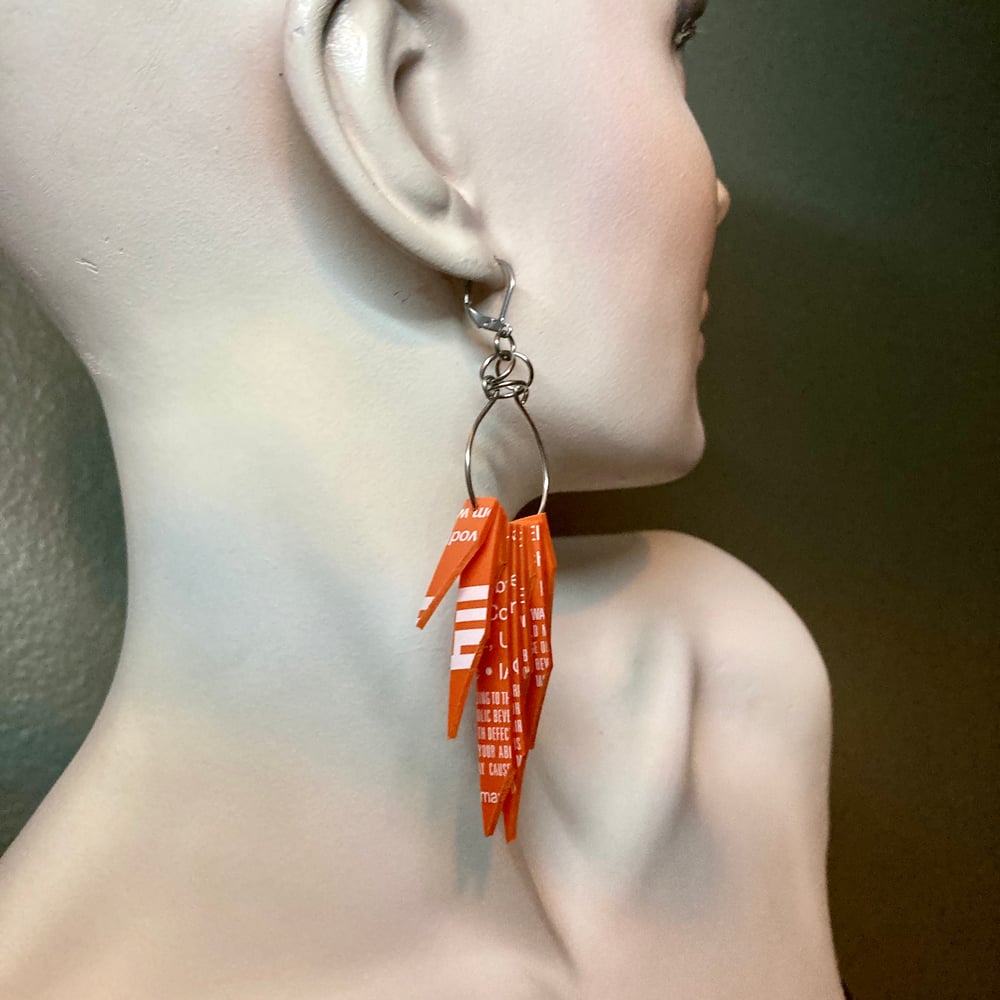 Image of LIMITED EDITION - Blood Orange Fringe Earrings
