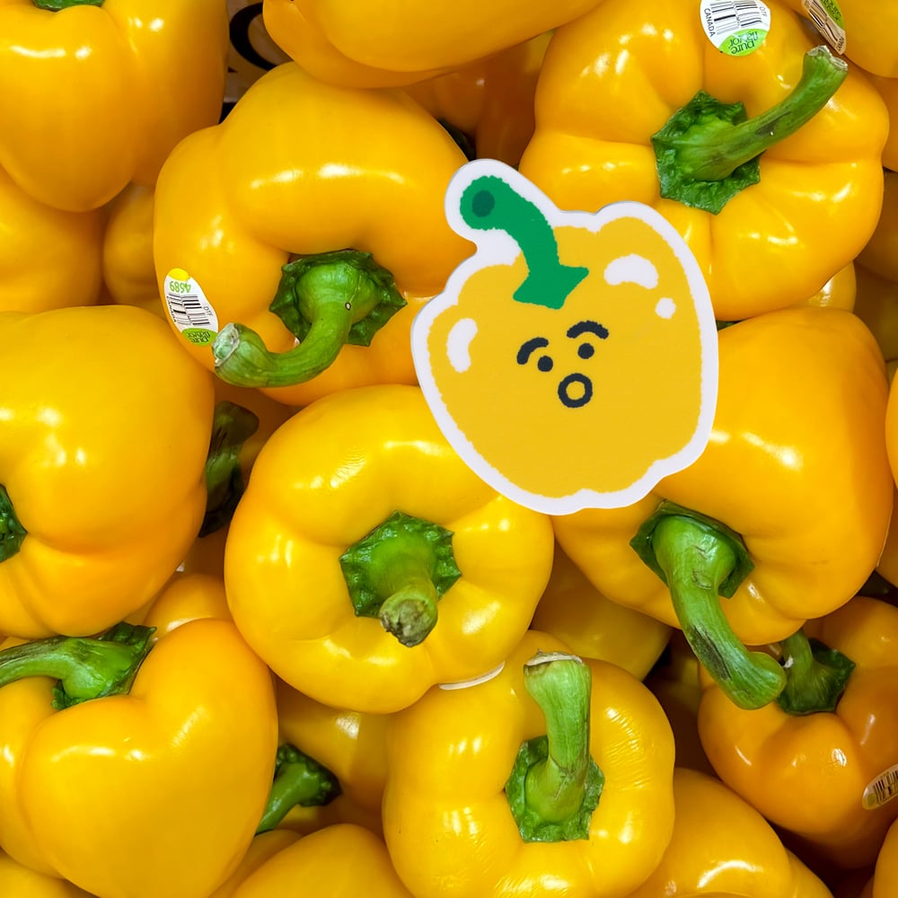 Image of Grocery Friends Pepper Sticker 