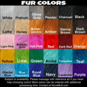 Custom Color Hyena or Short Canine/Fox Tail